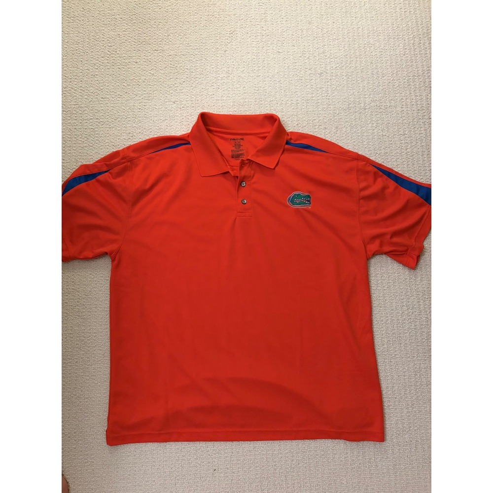 Florida Gators Polo Shirt Mens XL Orange Blue Knights Apparel NCAA Golf Fan Wear